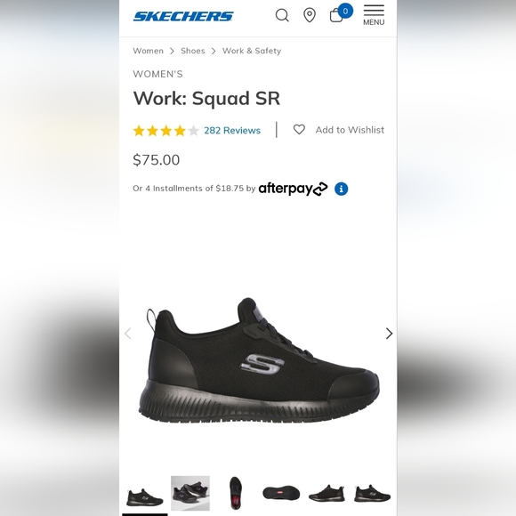 Skechers WOMEN'S Work: Squad SR Slip Resistant Black Shoe Size 11 Wide NIB! - Picture 14 of 14